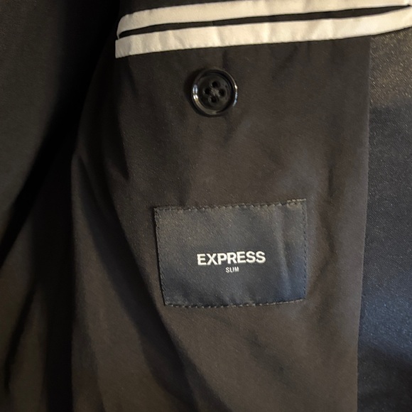 Express Sleek Black Tuxedo Blazer - Picture 4 of 5
